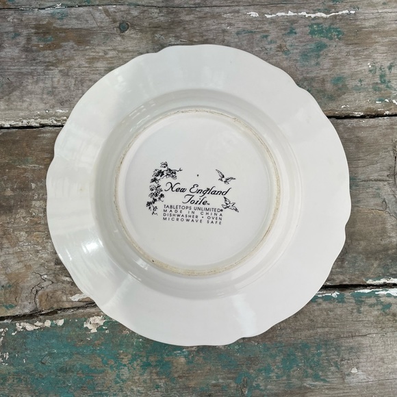 Tabletops unlimited black and white toile Rooster bowl - Picture 2 of 5